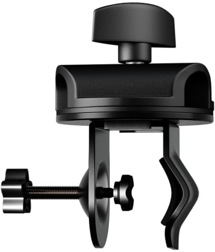 Metal U-Shaped Microphone Desk Arm Clip with Rotating Plate for Live Streaming and Stage Performances - 15Mm Mount