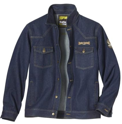 ATLAS FOR MEN - Stilechte Jeansjacke - Herren Jeans Jacke - Denim Jacke - Jeansjacke für Herren - In großen Größen erhältlich