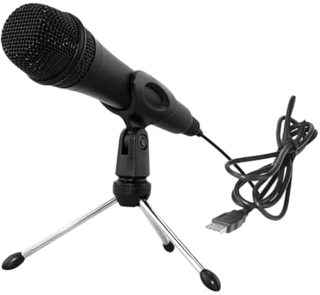 Toyvian USB-kondensatormikrofon Für Pc Gaming Tischmikrofon Halterung Klarer Gesangsaufnahme Für Podcast Livestreaming Und Musikproduktion