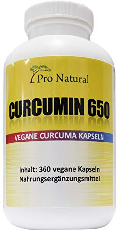 Curcuma Extrakt 360 Kapseln Curcumingehalt Hochdosiert
