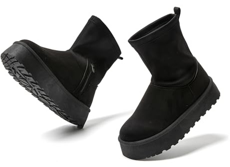 JOMIX Scarponcino Donna Comode Foderata Caldo Antiscivolo Stivali Stile da Neve