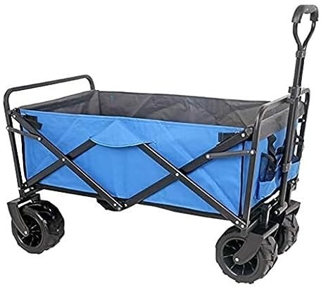 Chariot utilitaire pliable robuste pour le transport en plein air tout terrain