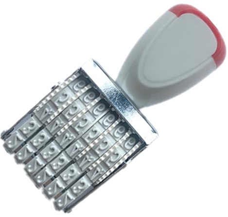 Gissroys Gummi datumstämpel 6 siffror 8 siffror gummi stämpel linje dater kontor stämpel roterande stämpel för scrapbooking förpackning hantverk