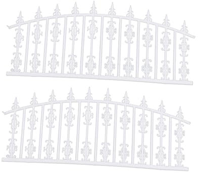BESPORTBLE 1m Gartenzaun Modell Aus Kunststoff Für Sandtisch DIY Garten Zaun Ornament Dekoration Materialien