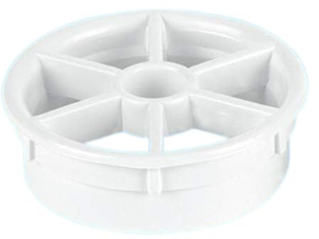 White Removable Shower Waste Grid Only Fits with Shower Traps 1½ Shower Grid 1 Pack