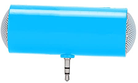 Greensen 3.5mm Mini Speaker, Altoparlante Portatile Senza Fili con Jack Audio 3.5mm per Smartphone Tablet Laptop PC MP3 MP4 Suono Nitido Design Compatto (BLUE)