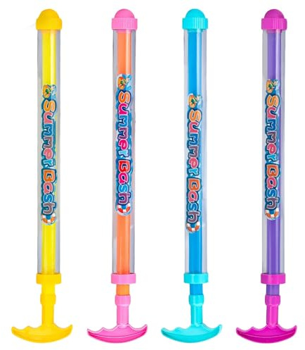 4 Pcs Firework Water Guns, Romantic Firework Style Water Spray Toy, Water Firework Sprinkler Pull-Out Sprinkler Spray Toys for Parties, Pool Party, Water Festivals, Family Gatherings (Random Color)