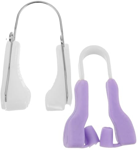INOOMP Pinzas Moldeadoras de Nariz de Silicona 2 Piezas para Levantar y Reducir Ronquidos, Suaves y Cómodas, Ideales para Uso Nocturno y Embellecimiento Nasal
