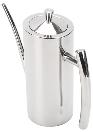 Garsent Botella Dispensadora de Aceite de Oliva de Acero Inoxidable 304 a Prueba de Fugas con Boquilla Larga y Estrecha, Lata de Aceite de Vertido de Precisión para Cocina, Resistente a la