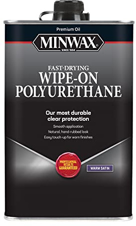Minwax Oil-Based Wipe-On Polyurethane, 1 Quart, Satin