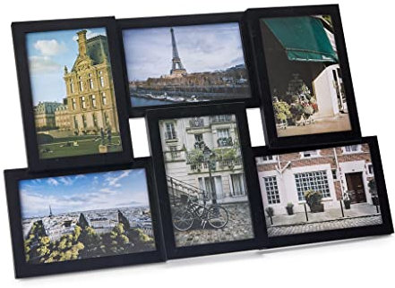 Balvi Marco Isernia Color negro Capacidad: 6 fotos Tamaño de fotos: 10x15cm Para sobremesa o para col