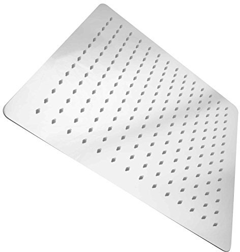 PaulGurkes Kopfbrause 40cm aus Edelstahl 2mm flach Luxus Duschkopf Regenbrause