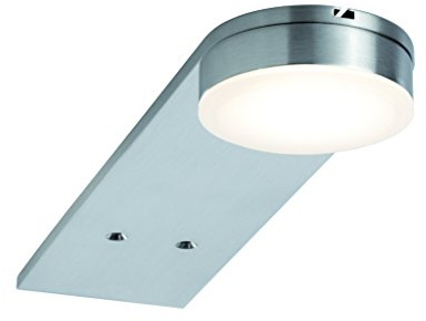 Paulmann 93567 LED Möbelleuchte Setup rund incl. 3x3,2 Watt Schrankleuchte Eisen gebürstet Schranklicht Metall, Acryl Küchenlampe 2700 K