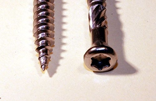 100 Stück Torx-Terrassenschrauben 5,0 x 70 mm – TX25 – Fräsrippen/Torx/Universal-Schrauben