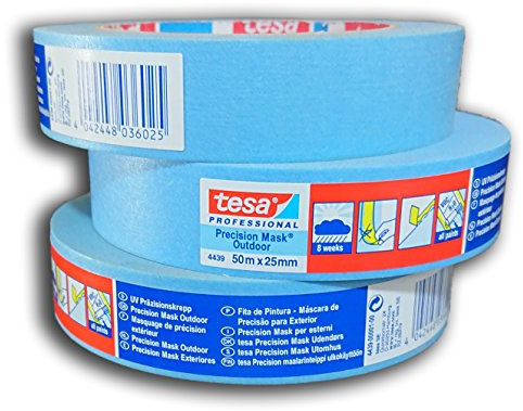 TESA 3 adhésifs de masquage extérieur - TESA 4439, 25 mm par 50 m