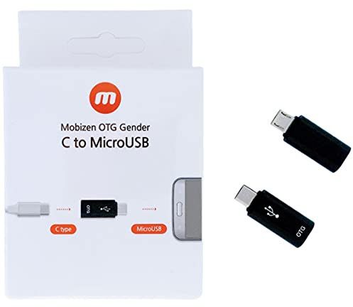 Mobizen OTG Gender - USB Type C (Female) to Micro USB (Male) Connector. Connect Mobizen Stereo Recorder and Your Android Device.
