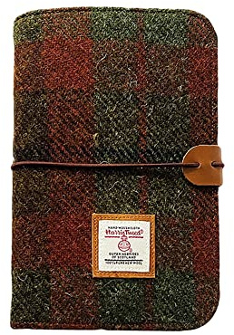 Classeur pour carnet A6 en tweed Harris, planificateur à 6 anneaux, carnet rechargeable en laine pour budget, papier de remplissage A6 et inserts pour planificateur, carnets pour l'écriture, format A6
