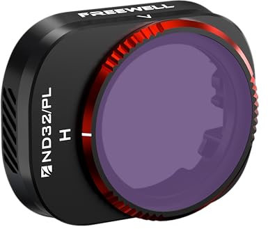 Freewell Filtro per obiettivo fotocamera ibrida ND32/PL compatibile con Mini 4 Pro
