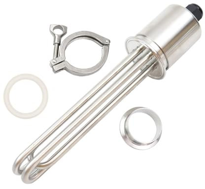 Élément Chauffant De l'eau en Acier Inoxydable 9KW, Thermoplongeur Électrique À Trois Pinces De 2 (OD64mm) (Size : Heater Clamp Set)