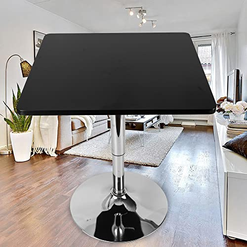 Einstellbare HöHe Bistrotisch Gartentisch KüChentisch Loungetisch Stehtisch Tischplatte Bar Tisch Schreibtisch Computertisch Bistro Edelstahl Home Bartisch Schwarz Eckige HöHenverstellbar 70-90Cm