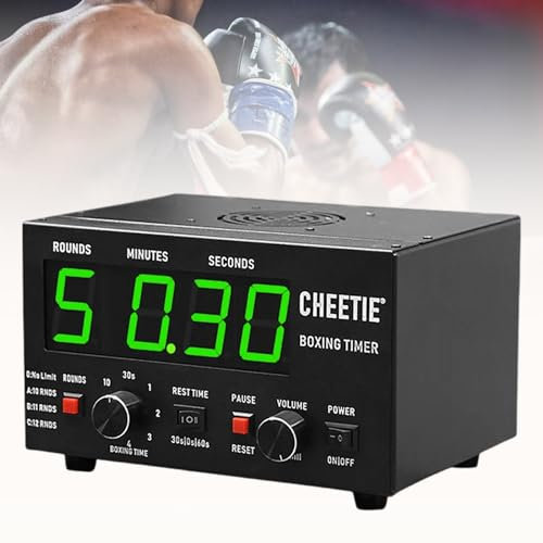 YMAOMAO Minuteur D'intervalle De Boxe Classique, Minuterie De Gymnastique Professionnelle avec Affichage LED, Temps D'entraînement Sélectionnable Et Répétitions De Cycle, Minuterie D'intervalle,Green