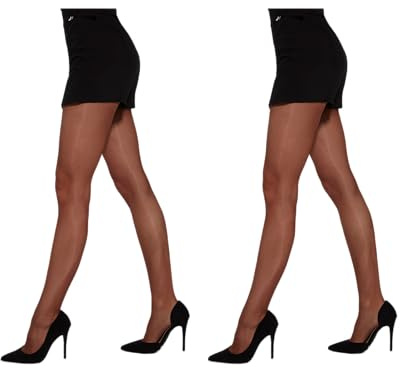 MYCHICLEGS 20 DEN dam tunna slöja strumpbyxor - 16 färger - S, M, L, XL, beige brun (Bronse) parti 2, S