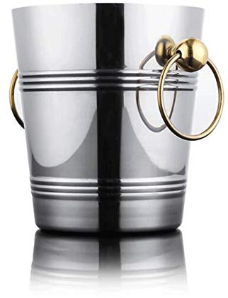 WUYUNTIAN Eiskübel, Eiskübel, Eiskübel aus Edelstahl, Valentinstagsgeschenke für sie, Eiskübel für Bars, Getränkekübel ideal für Bars im Freien, Partyzubehör