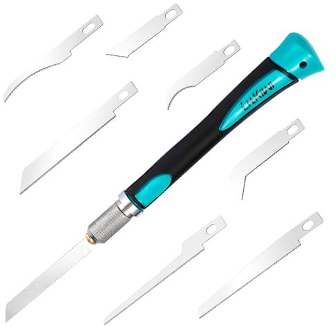 LitKiwi Model Craft Hand Saw Kit(with 7PCS Saw Blades),Modeling Knife Hacksaw Tool,DIY Mini Razor Saw Kit for Handcrafted, DIY Models and Other Fine Cutting