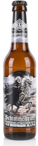 WACKEN BRAUEREI Pils - SCHIMMELREITER - Craft Beer, 6 x 0,33 l Flasche | Beer of The Gods Viking Craft Beer, Dosenbier, Party, Festival, Heavy Metal, Wikinger