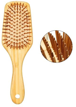 Peines de bambú para masaje, cepillo de pelo profesional para desenredar, reducir el cabello, peine de madera