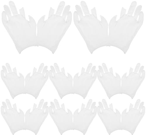 Healifty 12paare Baumwollhandschuhe Für Trockene Hände Weiße Handschuhe Aus Baumwolle Feuchtigkeitshandschuhe Für Erwachsene Bequem Und Atmungsaktiv Für Verschiedene Anlässe