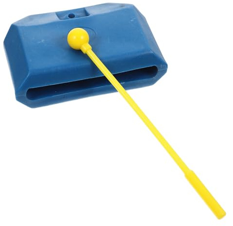 MOTHNUR Plastik Kuhglocke Kinder Percussion Instrument Schlagzeug Zubehör 13x9cm Blau Kunststoff Musikinstrument