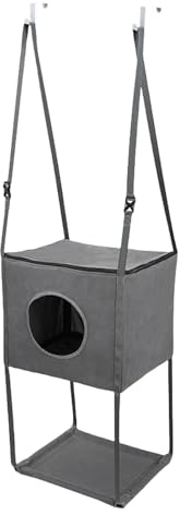 Dörr Kattträd Inomhus - 40x33 cm Vikbar Kattklättrare & Hängmatta, Andningsbar Dörrmonterad Kattsäng | Avtagbar Justerbar Hängmatta För Säsongsbruk, Förhöjd Kattsäng