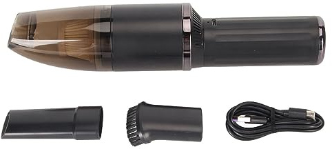 EIMSOAH Aspirateur de Voiture Rechargeable 9000 Pa sans Fil Portable à Forte Aspiration pour Dépoussiérage de Bureau de Voiture pour Propriétaires d'animaux ABS Noir