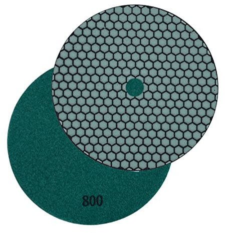 Cuscinetto abrasivo diamantato professionale smerigliatura a secco di EDW, Ø 100 mm Granulazione 800, per pietra naturale e artificiale, granito, marmo, vetro, ceramica, piastrelle