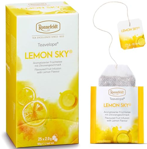 Ronnefeldt Teavelope Lemon Sky - Früchtetee mit Zitronengeschmack, 25 Teebeutel, 50 g