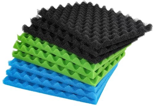 LTWHOME DIY 43,2 x 27,9 cm PPI 20/30/40 Aquarium Passend für Filterschwamm Set Media(3 Serien)