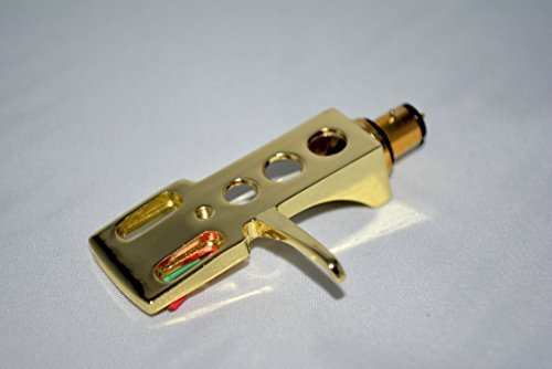 Chapado en oro, cabezal fonográfico, soporte con conectores dorados para Pioneer PL550, PL10, PL510, Pl71, PL400, PL100, PL112D, PL117d, PL15R, PL514, PL115D tocadiscos brazos