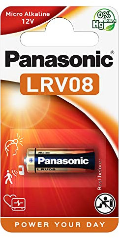 Panasonic, lote de 3 pilas Cell Power LR23 (LRV08), pilas alcalinas de manganeso 12 V