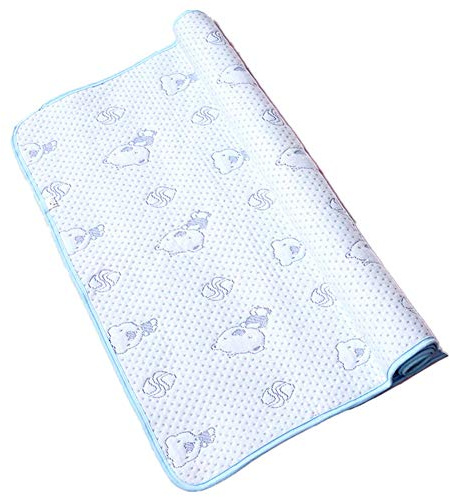 Monvecle Wickelunterlagen für Babys, wasserdicht, weiche Baumwolle, waschbar, wiederverwendbar, Bärenmotiv, 1 Stück, groß 99,1 x 71,1 cm