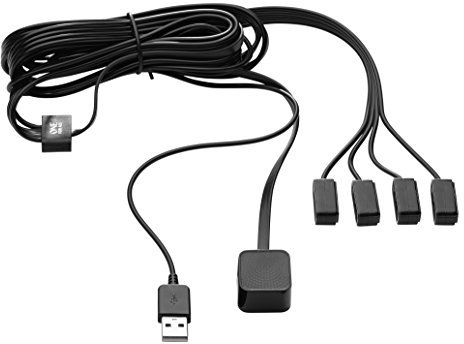 One For All - Anschluss-erweiterung für Fernbedienungen - Steuerung von bis zu 4 Endgeräten in geschlossenen Schränken – Infrarot Splitter - Plug & Play - Schwarz – URC1000