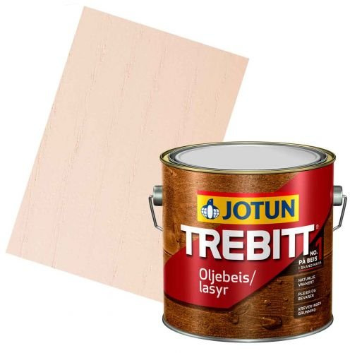 JOTUN TREBITT Lasur 600 Weiß 3l - Holzlasur Holzschutzlasur