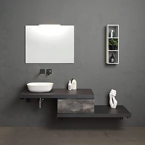 KIAMAMI VALENTINA - HÄNGEMÖBEL FÜR DAS Badezimmer 180 cm MODULARE Serie Valentina
