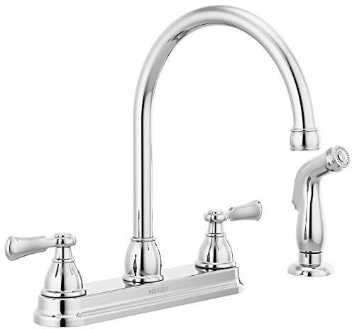 Peerless P2865LF Elmhurst Two-Handle Kitchen Faucet with Spray Deck-Mount, Chrome