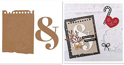 CYFUN DESIGN & Symbol Schneidwerkzeug Stanzbögen für die Kartenherstellung Fotoalbum Dekoration Scrapbooking Papier Handwerk Prägung Schablone Vorlage DIY Siegel Weihnachtskarten Dekoration