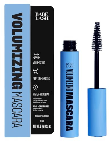 Babe Original Babe Lash Mascara - Smudge Proof, Long Lasting & No Clump Formula, Buildable Volume, Water Resistant, Dramatic Black (Volumizing Mascara)