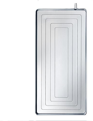 UZSPAC Bandeja de Drenaje para Aire Acondicionado Acero Inoxidable/Hierro Galvanizado Material Bandeja Aire Acondicionado Recoger Condensado (Size : Stainless Steel 1-2P)