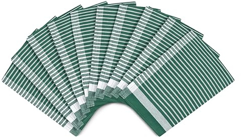 Ross - Exclusiv - 10 X Geschirrtücher - Baumwolle - Leinen - im Set (Grün)