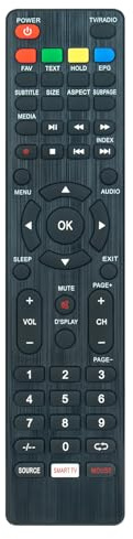 Ersatz-Fernbedienung RC159 für JTC Jay Tech Cameras UHD Smart TV GU0D-S65U6511M GY0D-S75U7511MM GU0D-S75U7508M GY0D-S65U65129M GY06-S55U5521MM GY06-S55U55209M GY06-S55U55199MC GU06-S55U5516MMC