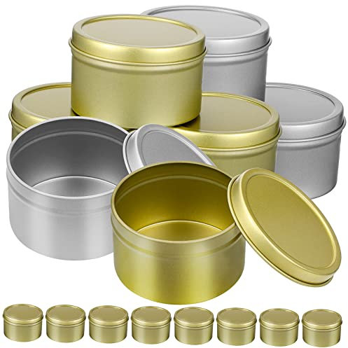 LALAFINA 16stücke Kerzengläser Aus Weißblech Mit Deckel Kleine Dosen Zur Kerzenherstellung Vorratsgläser Für Kerzen Behälter Aus Tragbares Design Für Tee Und Süßigkeiten